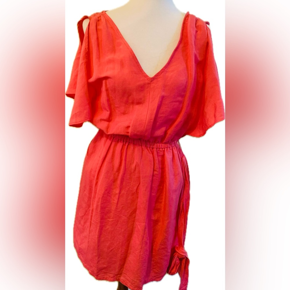 🆕Tommy Bahama Size S St Lucia Split Shoulder Linen Dress